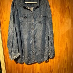 Cato Washed Blue Casual Shirt